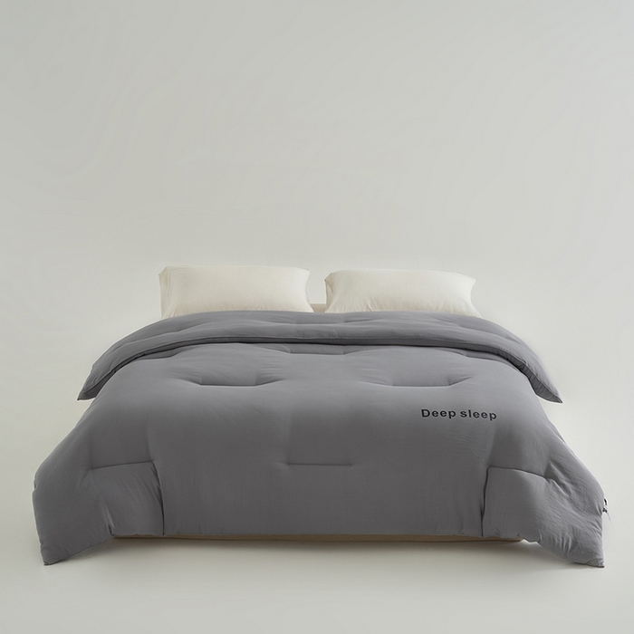 91家纺网 家纺一手货源 找家纺 闲鱼家纺 2025新款某朵同款深睡眠2.0冬被被子被芯 浅灰