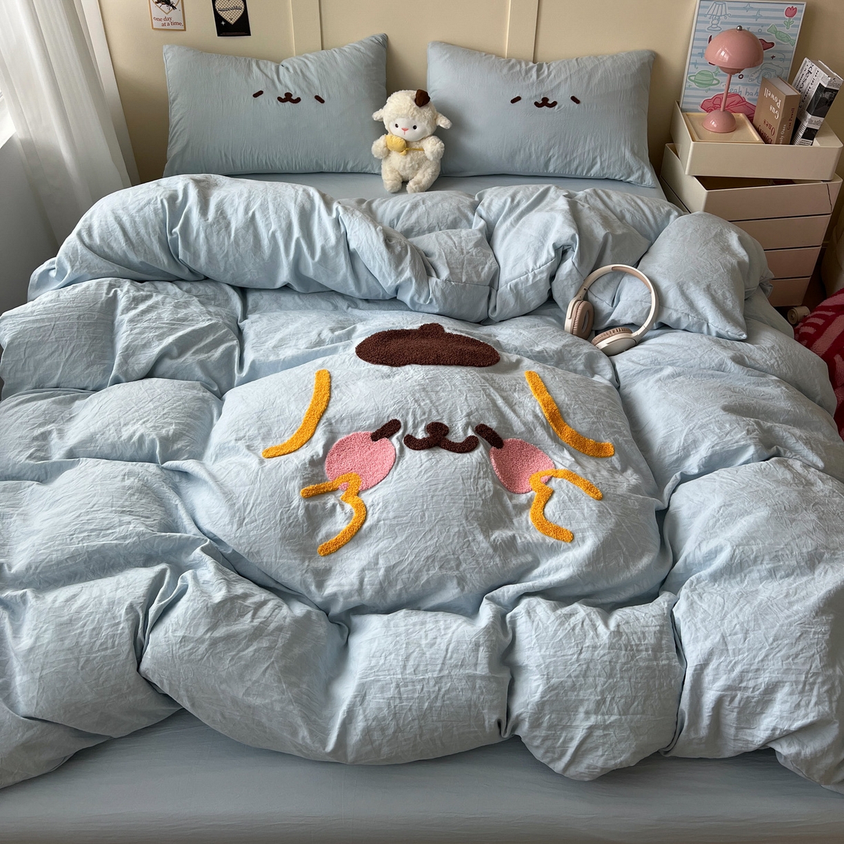 91家纺网 家纺一手货源 找家纺 （总）优色良品家纺 2025新款110克超柔水洗棉卡通毛巾绣四件套