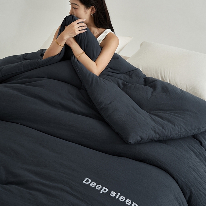 91家纺网 家纺一手货源 找家纺 闲鱼家纺 2025新款某朵同款深睡眠2.0冬被被子被芯 深灰