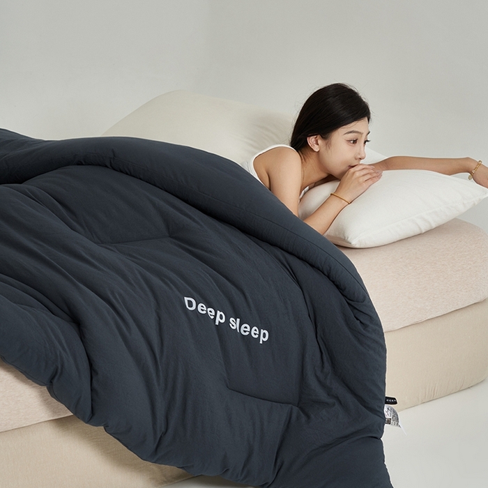 91家纺网 家纺一手货源 找家纺 闲鱼家纺 2025新款某朵同款深睡眠2.0冬被被子被芯 深灰