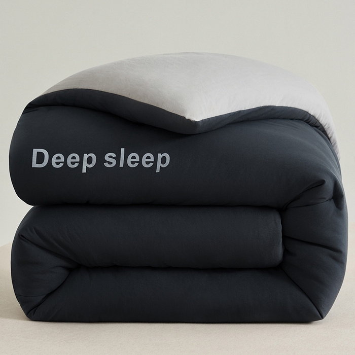 91家纺网 家纺一手货源 找家纺 闲鱼家纺 2025新款某朵同款深睡眠2.0冬被被子被芯 深灰+浅灰