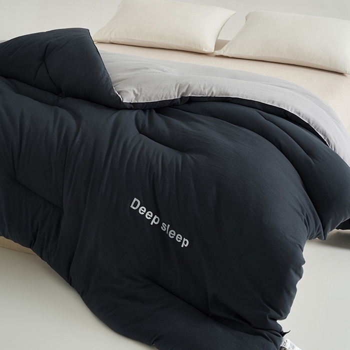 91家纺网 家纺一手货源 找家纺 闲鱼家纺 2025新款某朵同款深睡眠2.0冬被被子被芯 深灰+浅灰