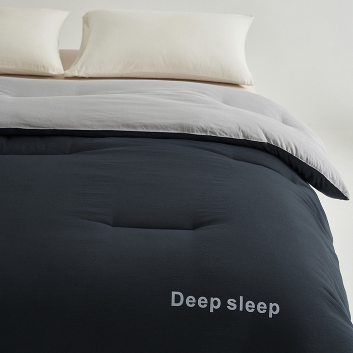 91家纺网 家纺一手货源 找家纺 闲鱼家纺 2025新款某朵同款深睡眠2.0冬被被子被芯 深灰+浅灰