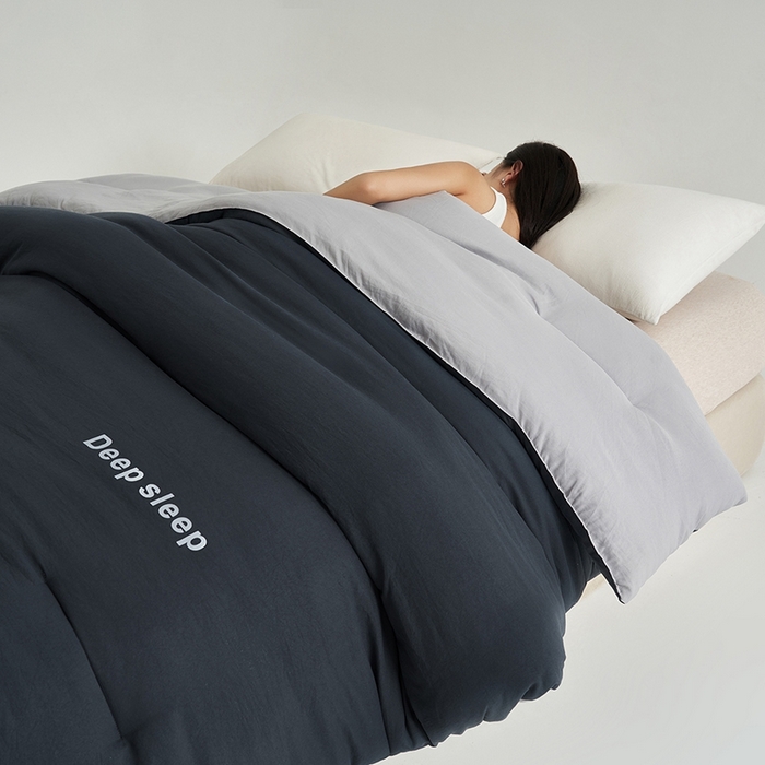 91家纺网 家纺一手货源 找家纺 闲鱼家纺 2025新款某朵同款深睡眠2.0冬被被子被芯 深灰+浅灰