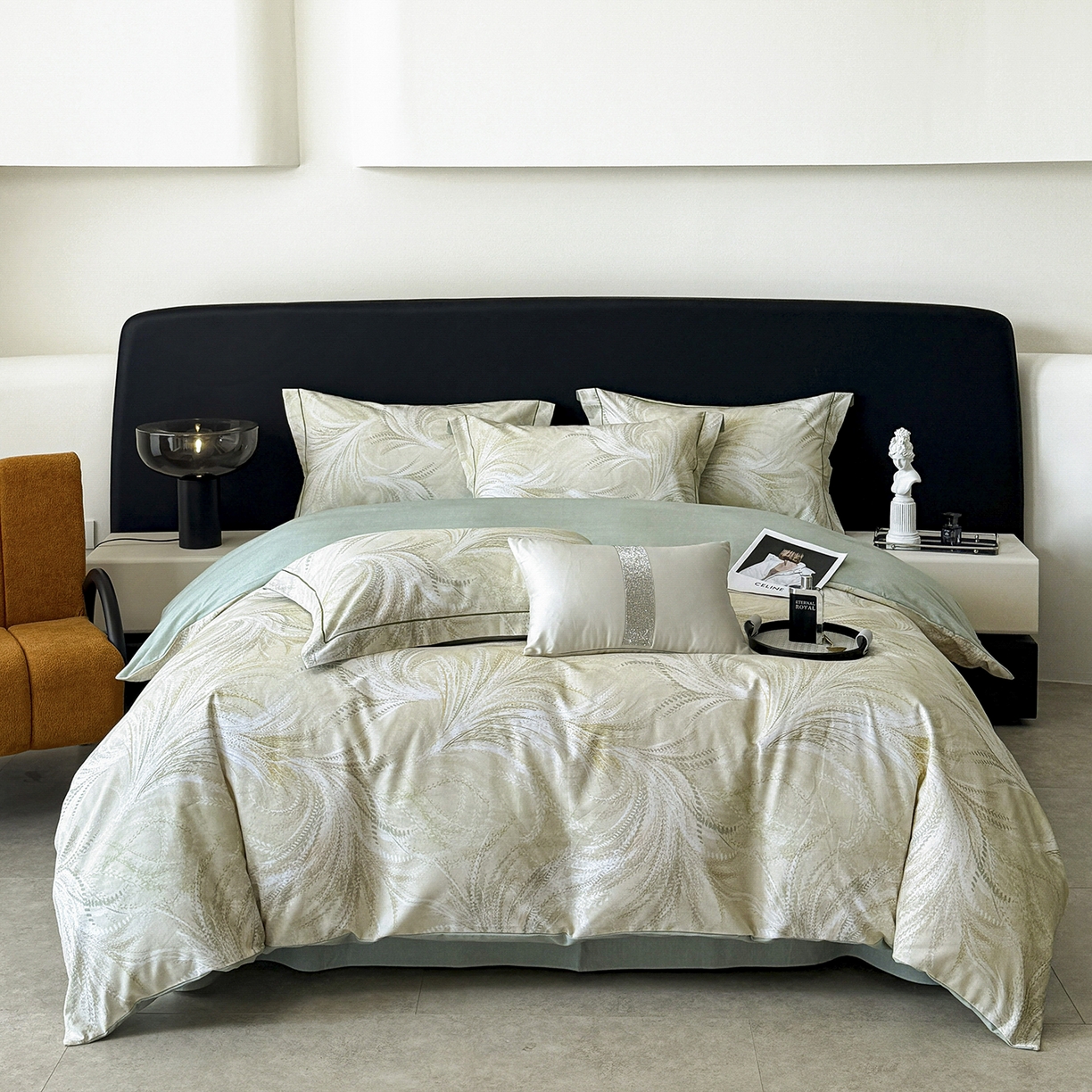 91家纺网 家纺一手货源 找家纺 （总）清雅福2025新款A类全棉磨毛数码印花四件套