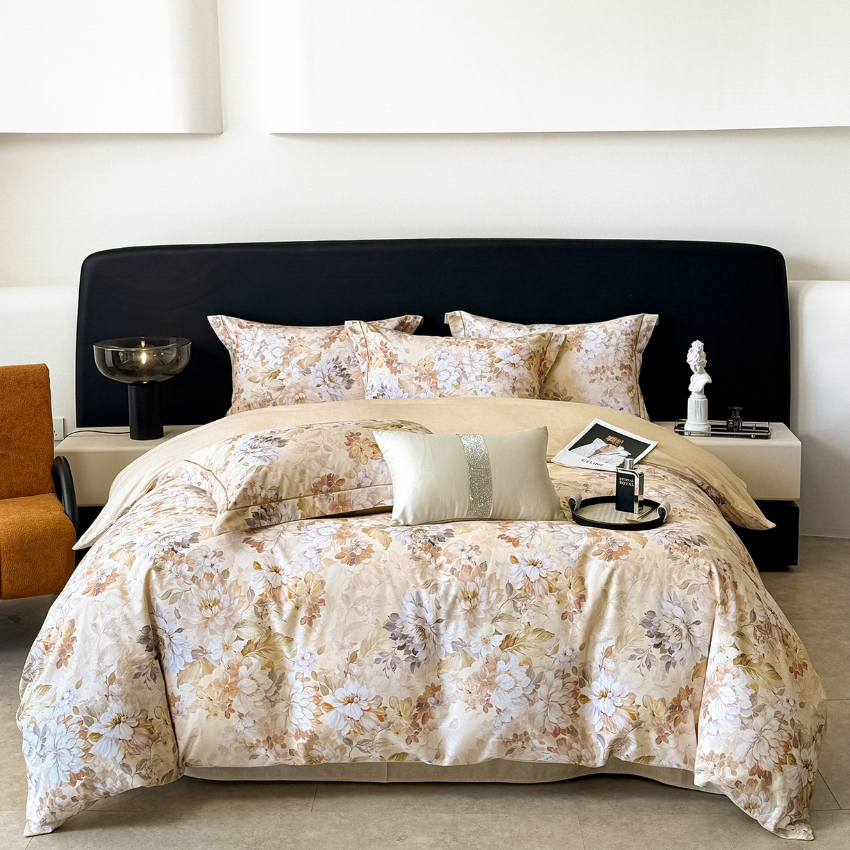 91家纺网 家纺一手货源 找家纺 （总）清雅福2025新款A类全棉磨毛数码印花四件套