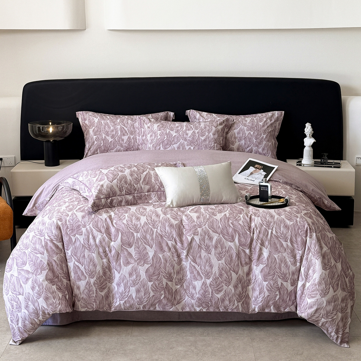 （总）清雅福2025新款A类全棉磨毛数码印花四件套