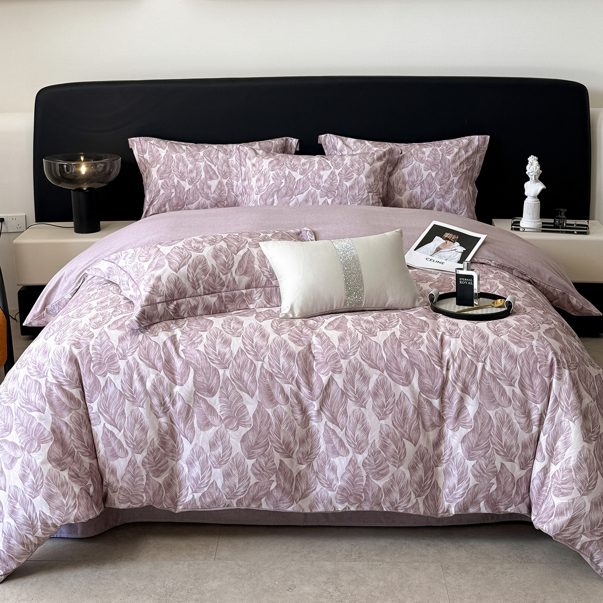 91家纺网 家纺一手货源 找家纺 （总）清雅福2025新款A类全棉磨毛数码印花四件套