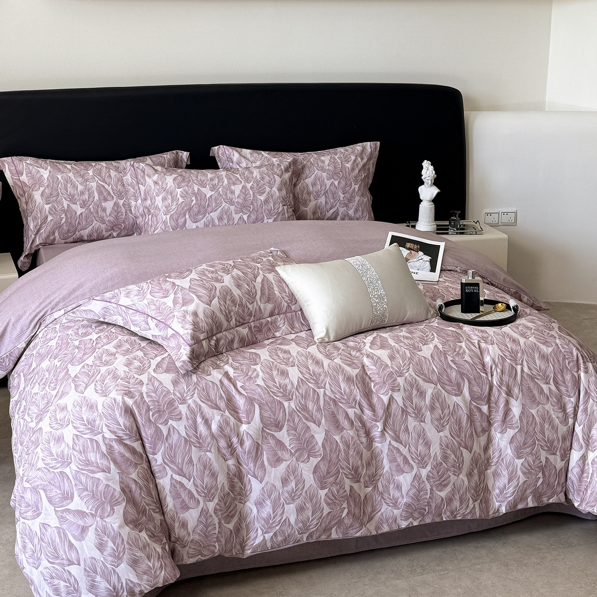 91家纺网 家纺一手货源 找家纺 （总）清雅福2025新款A类全棉磨毛数码印花四件套