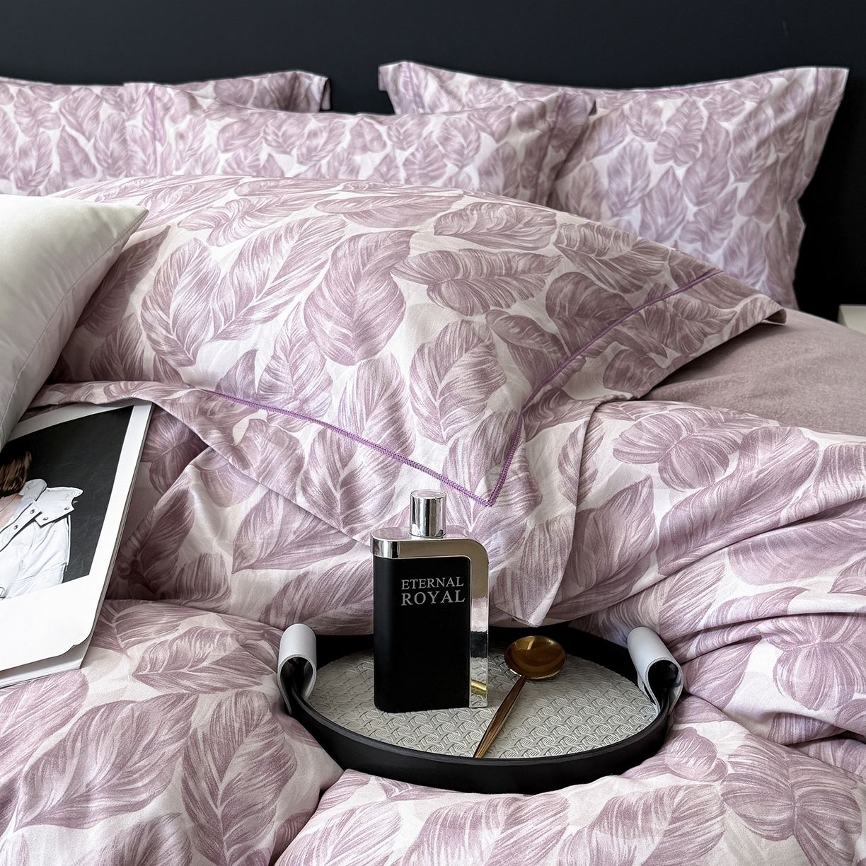 91家纺网 家纺一手货源 找家纺 （总）清雅福2025新款A类全棉磨毛数码印花四件套