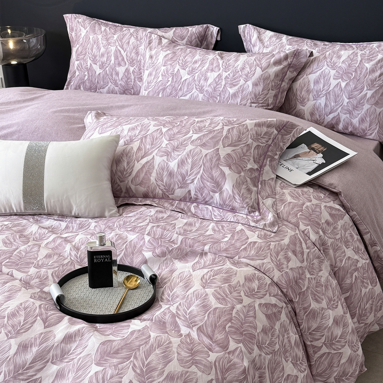 91家纺网 家纺一手货源 找家纺 （总）清雅福2025新款A类全棉磨毛数码印花四件套