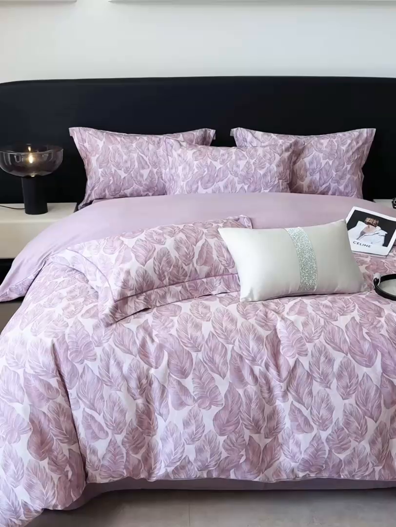 91家纺网 家纺一手货源 找家纺 （总）清雅福2025新款A类全棉磨毛数码印花四件套