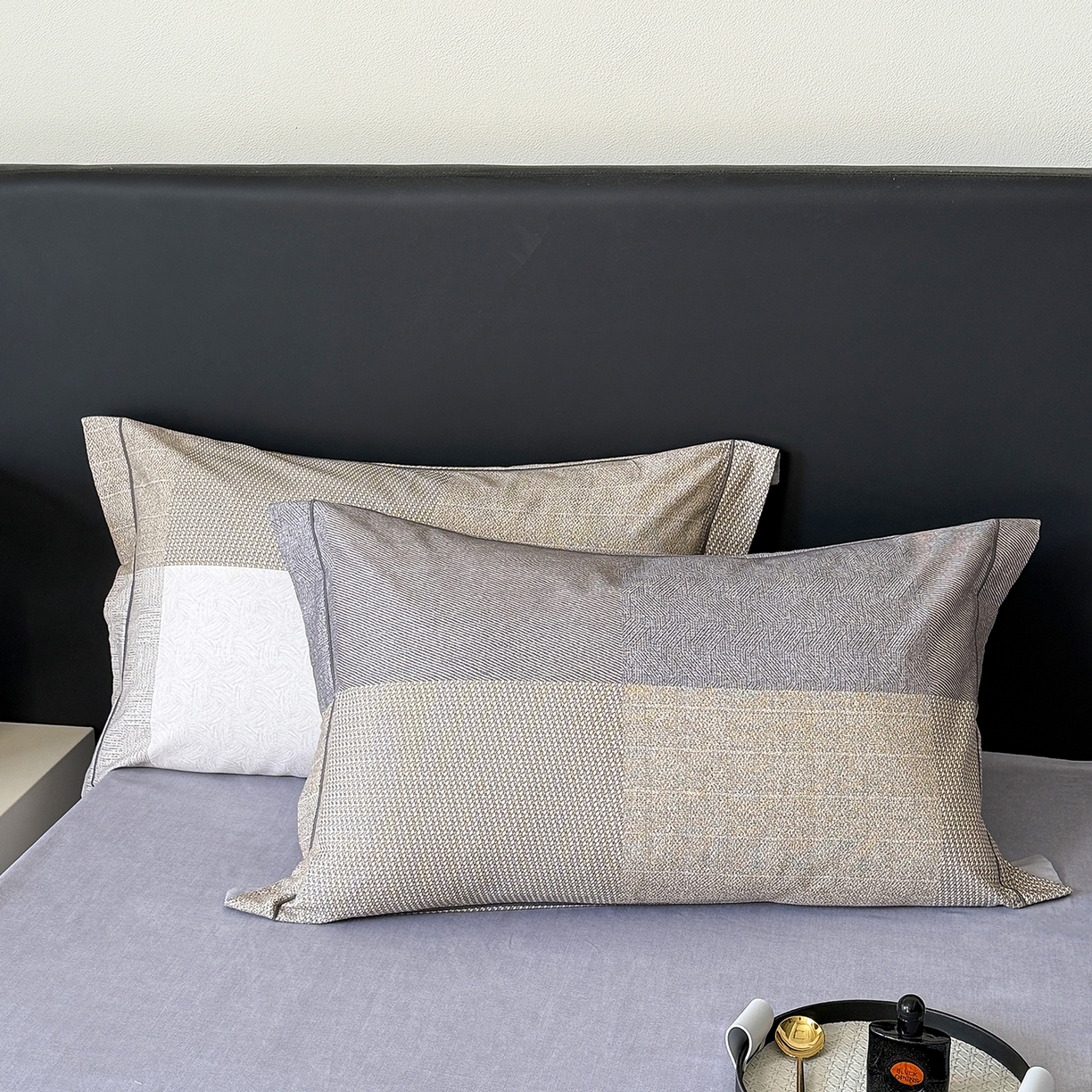 91家纺网 家纺一手货源 找家纺 清雅福2025新款A类全棉磨毛数码印花四件套 杰弗里·黄灰