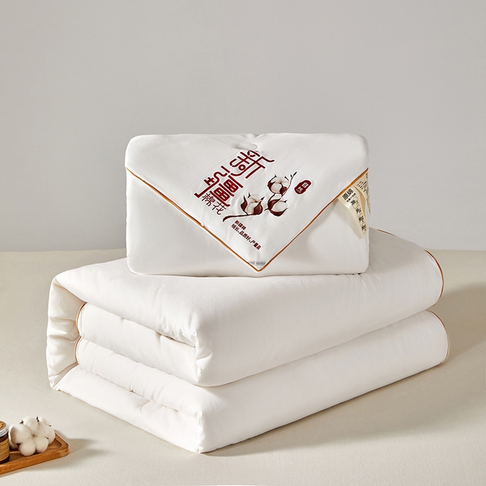 91家纺网 家纺一手货源 找家纺 （总）鑫棉坊 2025新款100%纯棉花二合一拉链款子母被