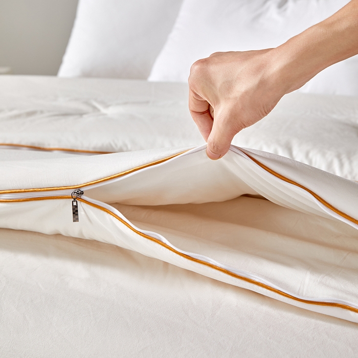 91家纺网 家纺一手货源 找家纺 （总）鑫棉坊 2025新款100%纯棉花二合一拉链款子母被