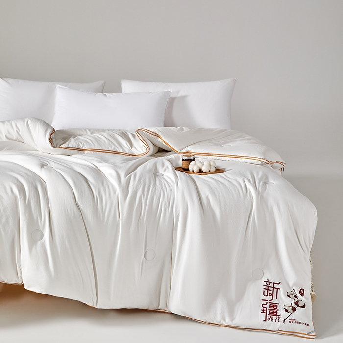 91家纺网 家纺一手货源 找家纺 （总）鑫棉坊 2025新款100%纯棉花二合一拉链款子母被