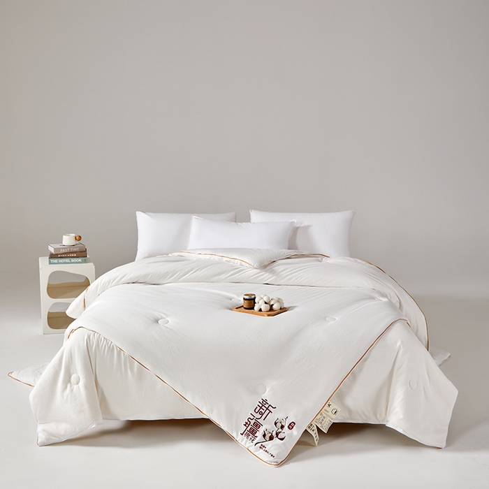 91家纺网 家纺一手货源 找家纺 （总）鑫棉坊 2025新款100%纯棉花二合一拉链款子母被