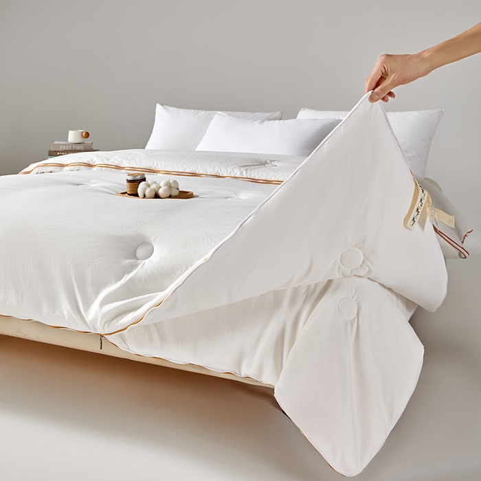 91家纺网 家纺一手货源 找家纺 （总）鑫棉坊 2025新款100%纯棉花二合一拉链款子母被