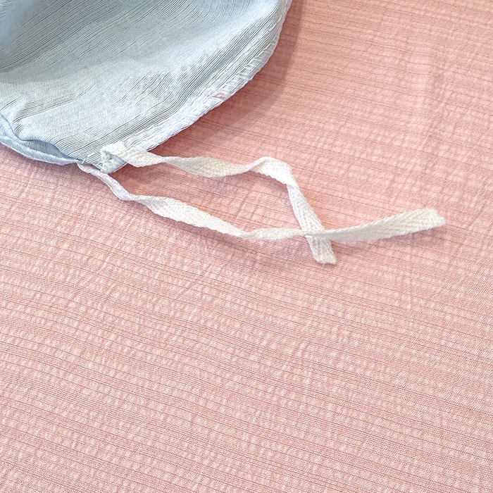 91家纺网 家纺一手货源 找家纺 颜选 2025春夏新款双层纱印花四件套 蝴蝶结