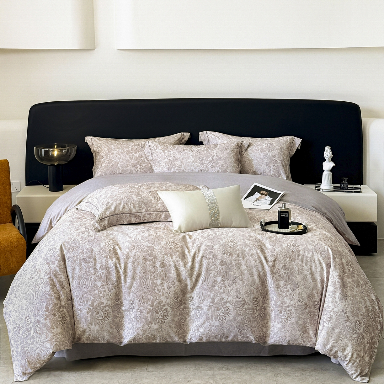 91家纺网 家纺一手货源 找家纺 （总）清雅福2025新款A类全棉磨毛数码印花四件套