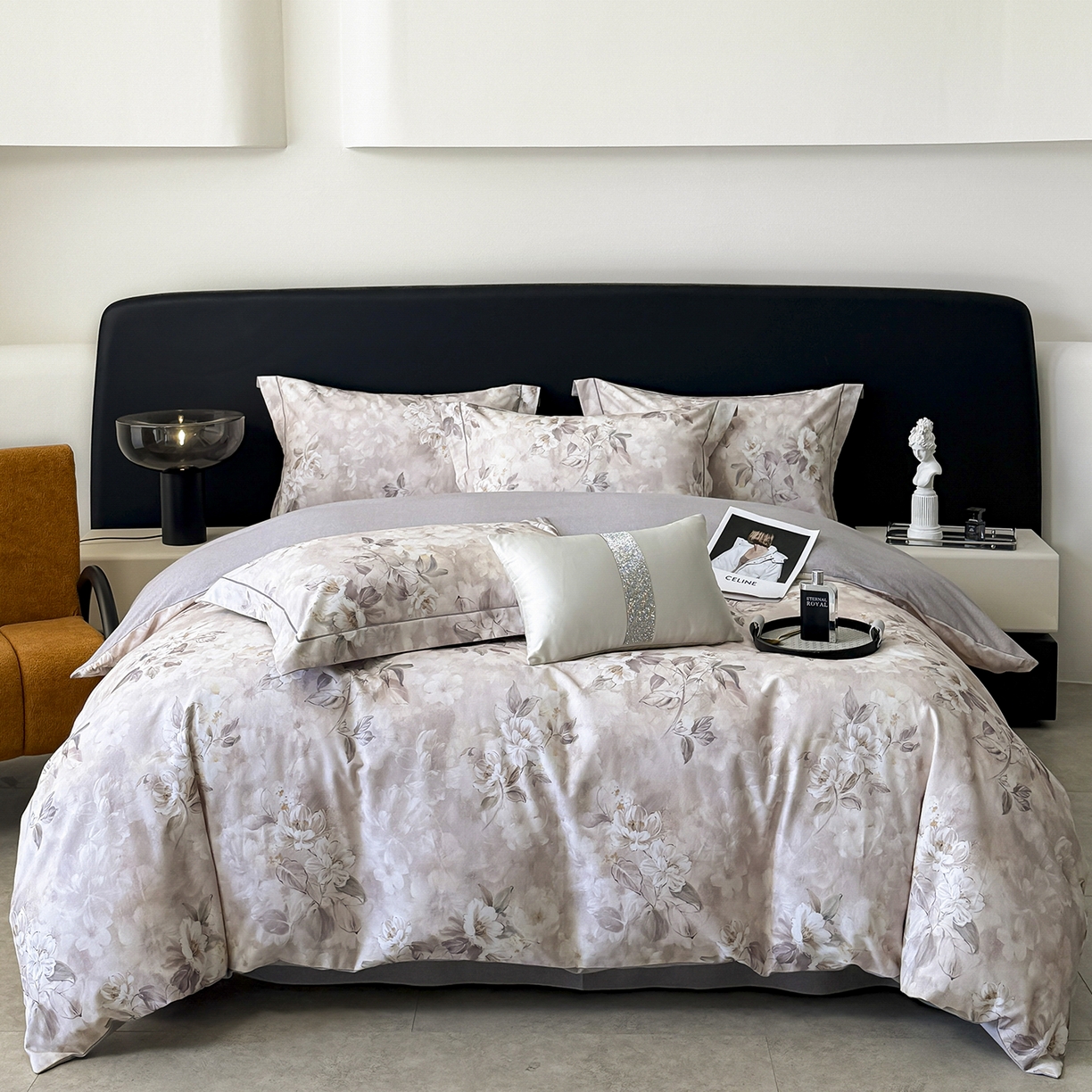 91家纺网 家纺一手货源 找家纺 （总）清雅福2025新款A类全棉磨毛数码印花四件套