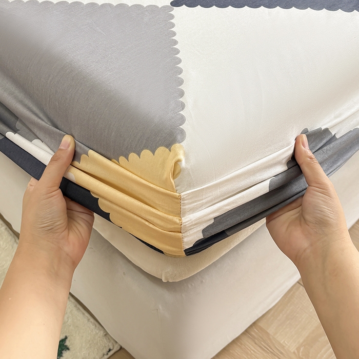 91家纺网 家纺一手货源 找家纺 2025新款全棉纯棉印花单床笠 床笠单件 简爱