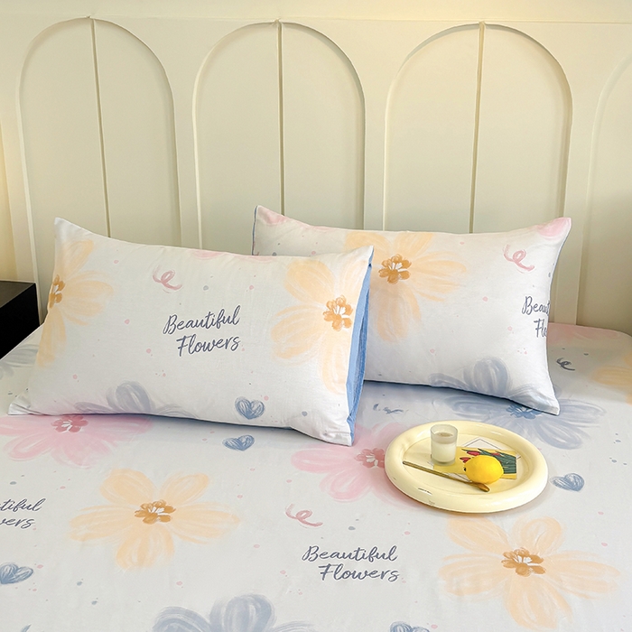 91家纺网 家纺一手货源 找家纺 2025新款全棉纯棉印花单床笠 床笠单件 慕夏