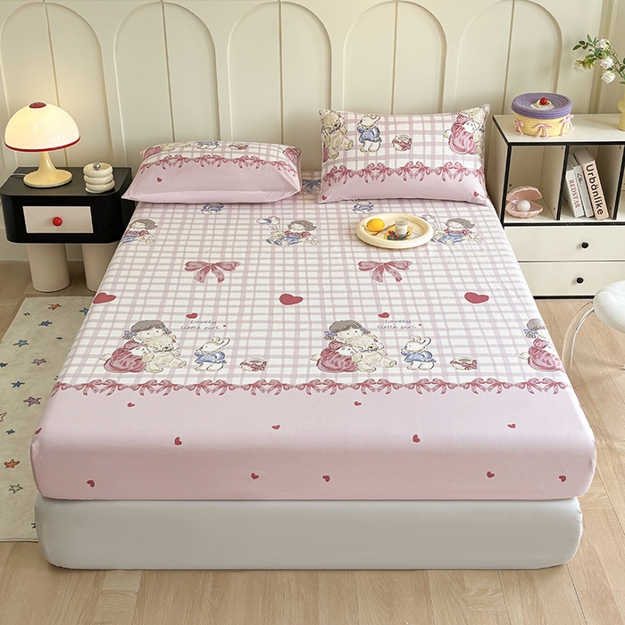 2025新款全棉纯棉印花单床笠 床笠单件 晚安宝贝