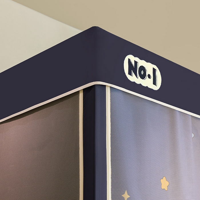 91家纺网 家纺一手货源 找家纺 富莱星蚊帐 2025新款强遮光卡通学生蚊帐 月亮狗