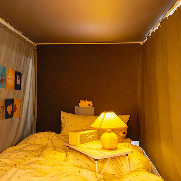 91家纺网 家纺一手货源 找家纺 富莱星蚊帐 2025新款强遮光卡通学生蚊帐 长颈鹿