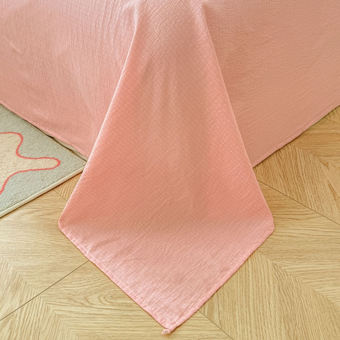 91家纺网 家纺一手货源 找家纺 艾特你 2025新款云感双层纱卡通萌趣四件套 遇见-少女日记