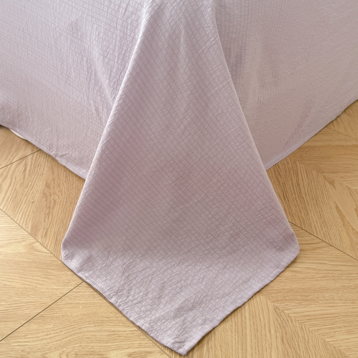 91家纺网 家纺一手货源 找家纺 艾特你 2025新款云感双层纱卡通萌趣四件套 遇见-夕颜