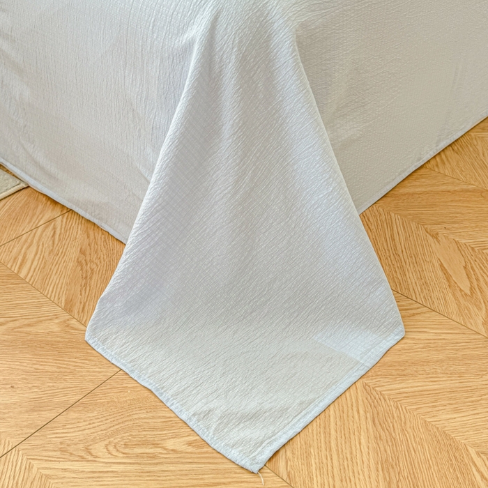 91家纺网 家纺一手货源 找家纺 艾特你 2025新款云感双层纱卡通萌趣四件套 遇见-涂鸦布布