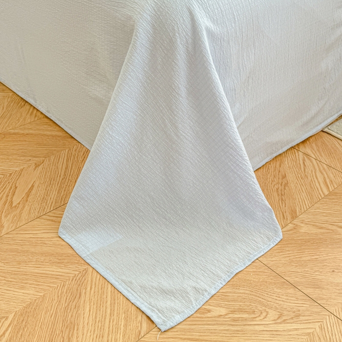 91家纺网 家纺一手货源 找家纺 （总）艾特你 2025新款云感双层纱卡通萌趣四件套宿舍三件套木棉柔感