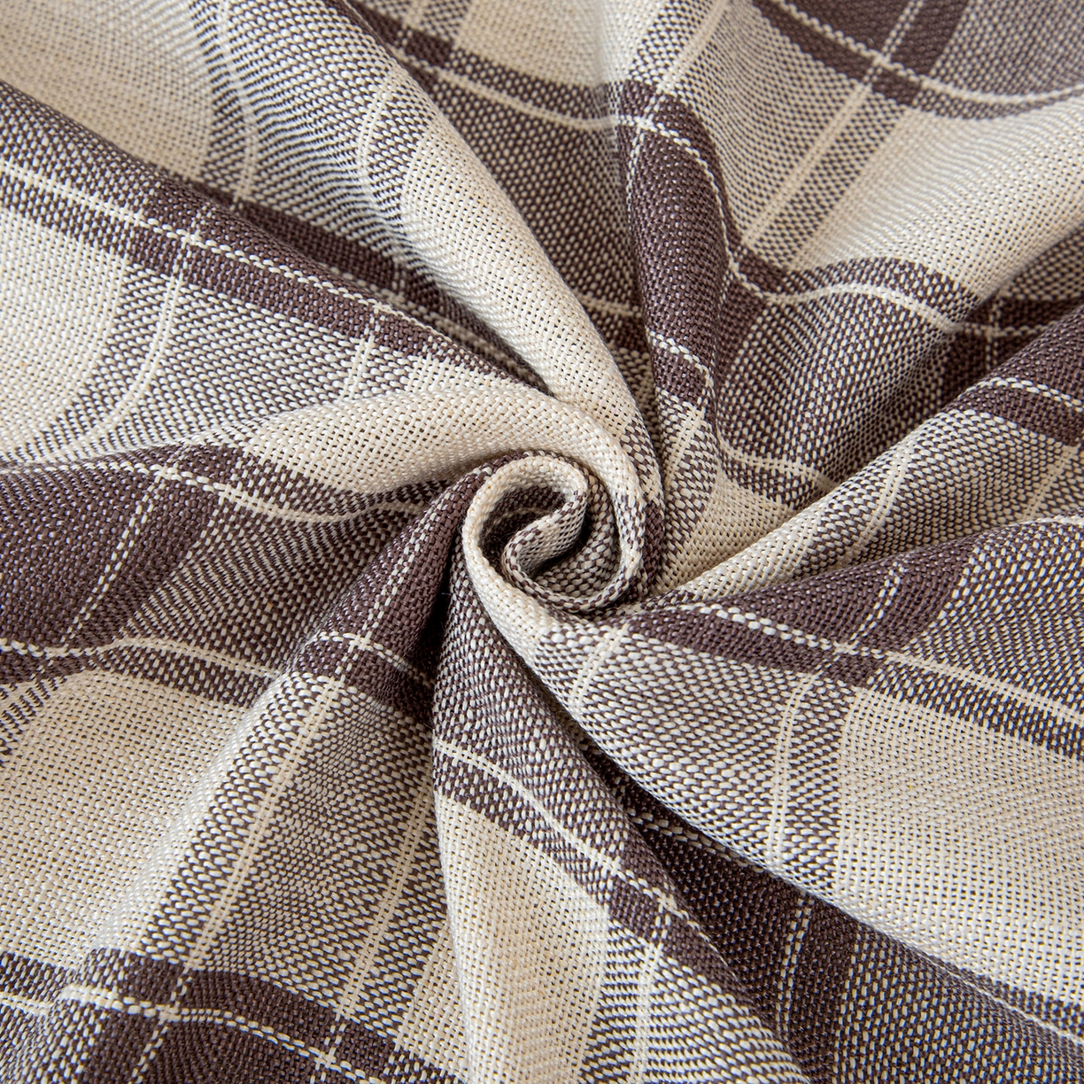 91家纺网 家纺一手货源 找家纺 沐沐家纺 2026新款棋格裙边沙发巾 灰棋格