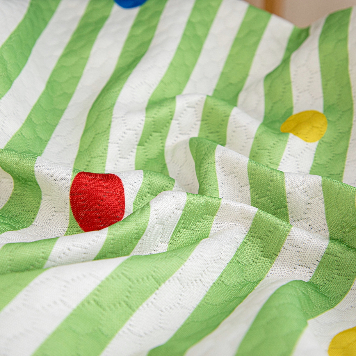 91家纺网 家纺一手货源 找家纺 沐沐家纺 2026新款冰豆豆学习椅套 彩色波点