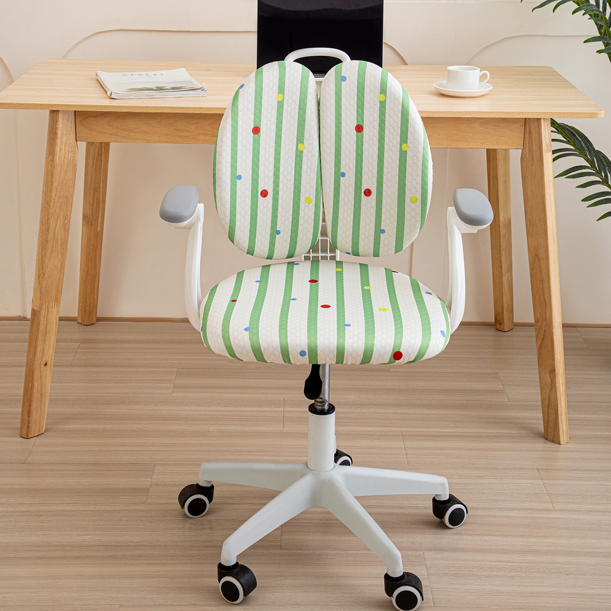 沐沐家纺 2026新款冰豆豆学习椅套 柠檬夏日