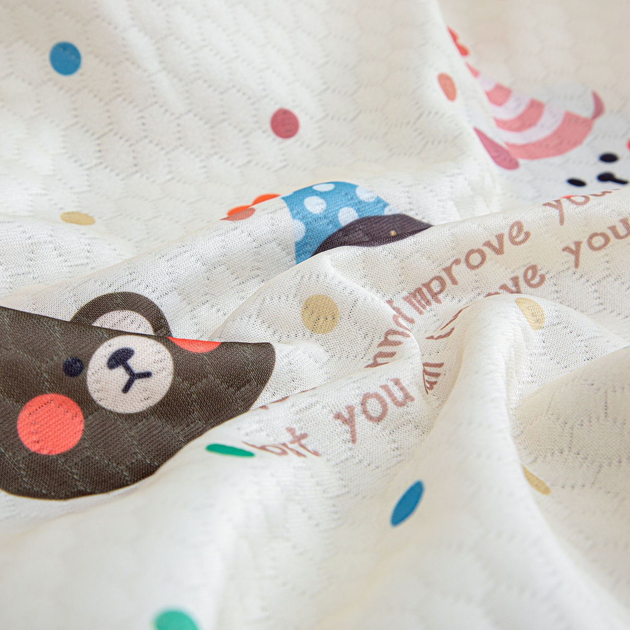 91家纺网 家纺一手货源 找家纺 沐沐家纺 2026新款冰豆豆学习椅套 萌宠派对