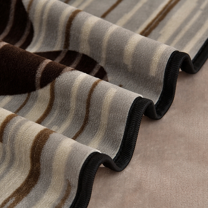 91家纺网 家纺一手货源 找家纺 诺梵家纺 2025新款8斤加厚保暖金貂绒牛奶绒印花四件套卡布奇诺