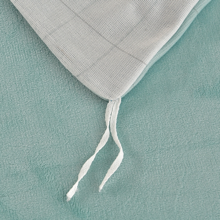 91家纺网 家纺一手货源 找家纺 诺梵家纺 2025新款8斤加厚保暖金貂绒牛奶绒印花四件套流星雨-水蓝