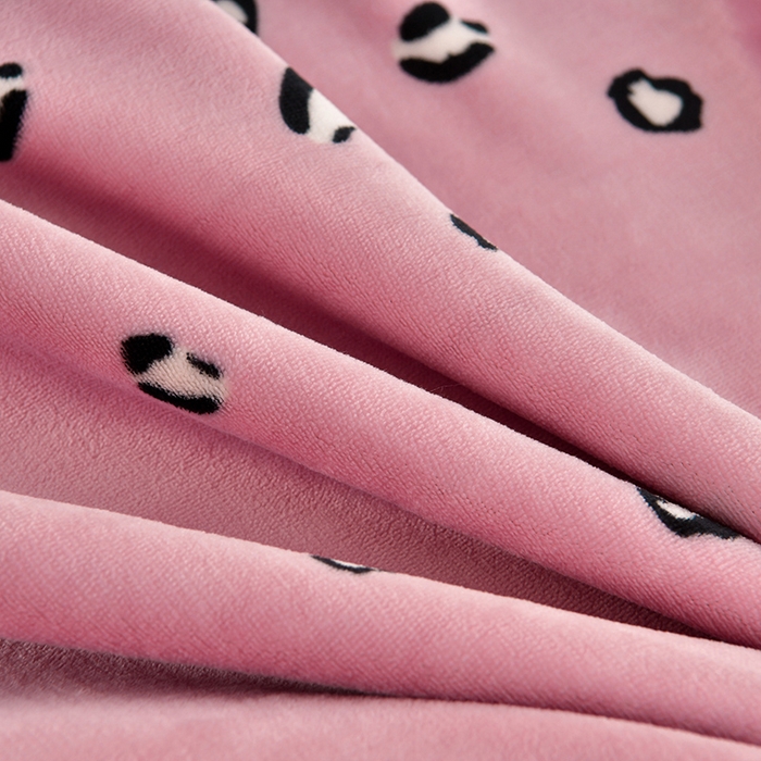 91家纺网 家纺一手货源 找家纺 诺梵家纺 2025新款8斤加厚保暖金貂绒牛奶绒印花四件套香可可-粉