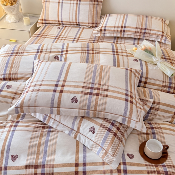 91家纺网 家纺一手货源 找家纺 铭浩 2025新款纯棉棉加厚磨毛升级喷气面料全棉四件套三件套 八音盒