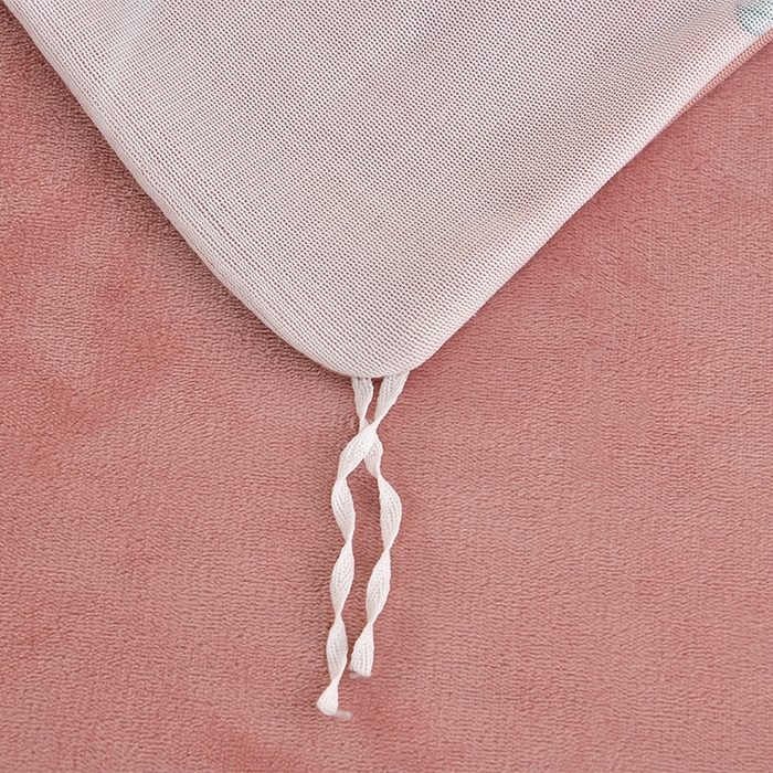 91家纺网 家纺一手货源 找家纺 诺梵家纺 2025新款8斤加厚保暖金貂绒牛奶绒印花四件套一叶知秋-粉