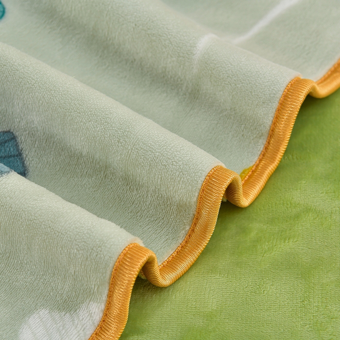 91家纺网 家纺一手货源 找家纺 诺梵家纺 2025新款8斤加厚保暖金貂绒牛奶绒印花四件套一叶知秋-绿