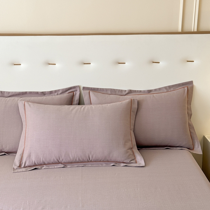 91家纺网 家纺一手货源 找家纺 铭浩 2025新款纯棉棉加厚磨毛升级喷气面料全棉四件套三件套 简纯-卡其