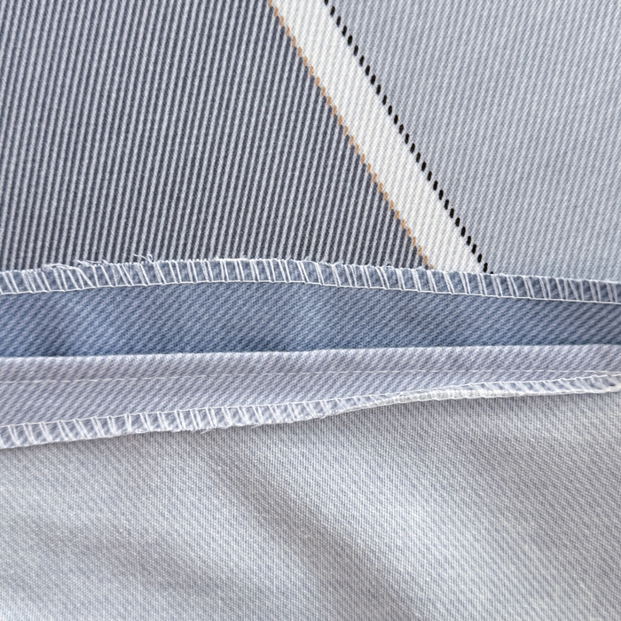 91家纺网 家纺一手货源 找家纺 铭浩 2025新款纯棉棉加厚磨毛升级喷气面料全棉四件套三件套 律动格彩-蓝