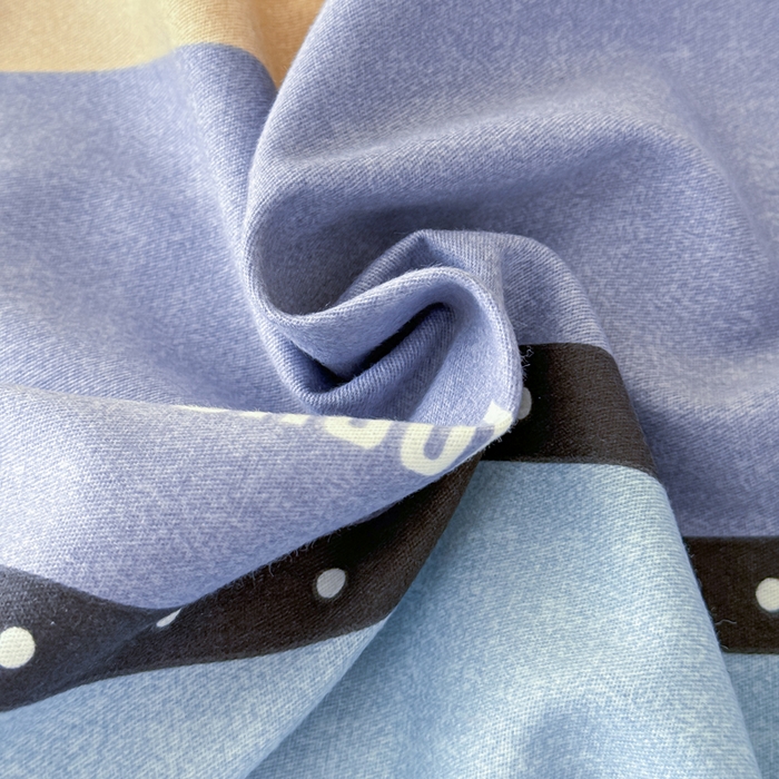 91家纺网 家纺一手货源 找家纺 铭浩 2025新款纯棉棉加厚磨毛升级喷气面料全棉四件套三件套 圣地亚-蓝