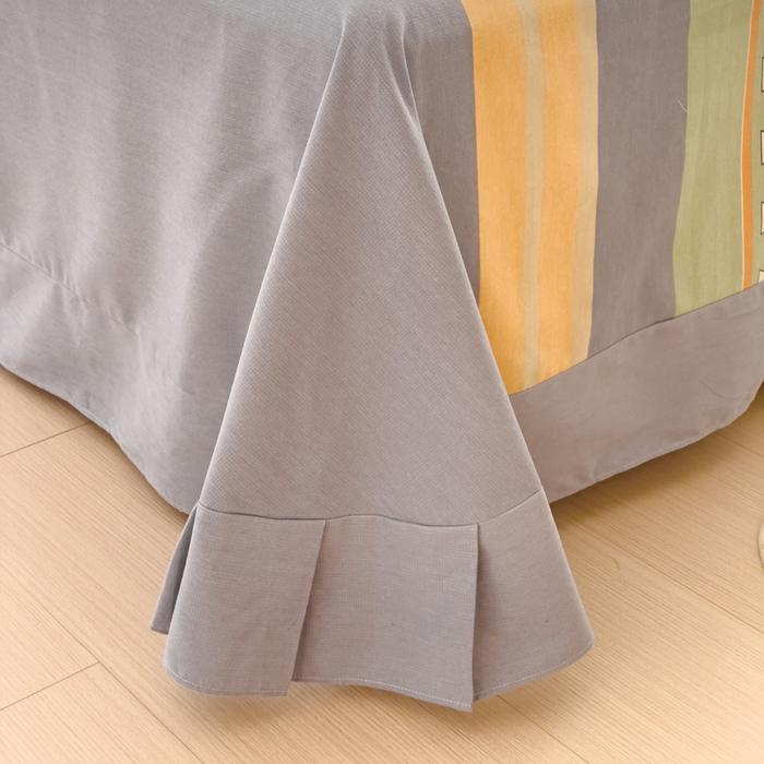 91家纺网 家纺一手货源 找家纺 铭浩 2025新款纯棉棉加厚磨毛升级喷气面料全棉四件套三件套 悉尼时光-绿