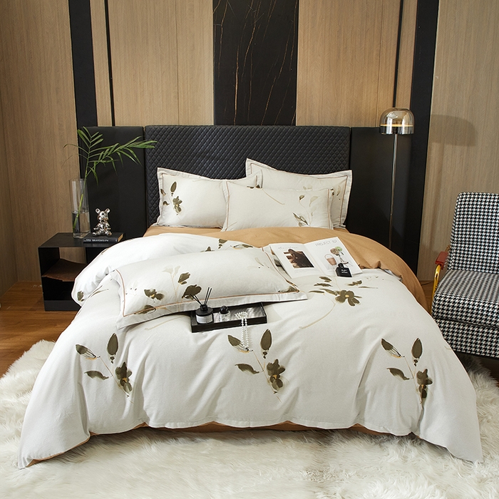 91家纺网 家纺一手货源 找家纺 （总）帛美家纺 2025新款全棉加厚款数码印花磨毛四件套