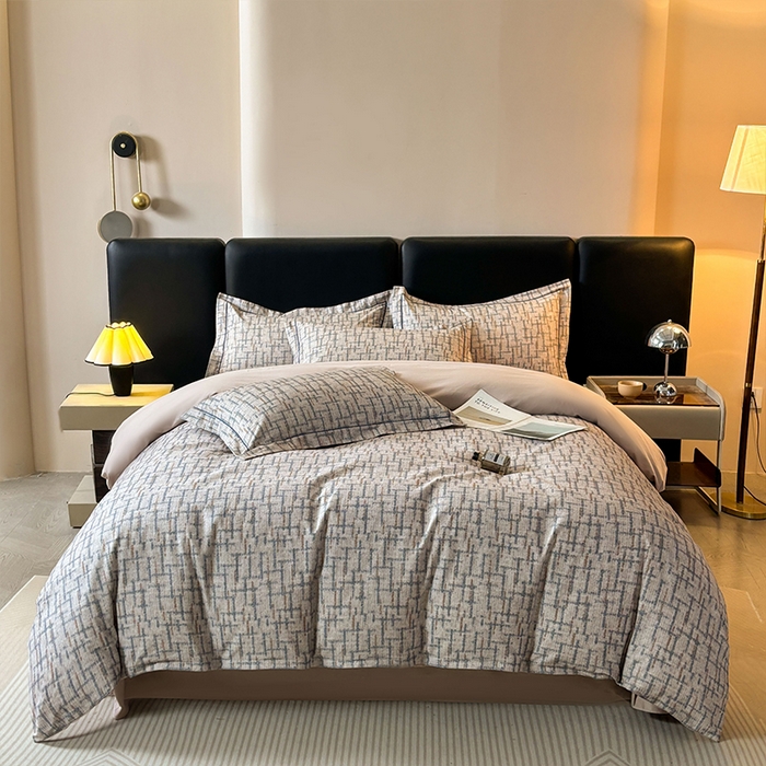 91家纺网 家纺一手货源 找家纺 帛美家纺 2025新款全棉加厚款数码印花磨毛四件套 追影